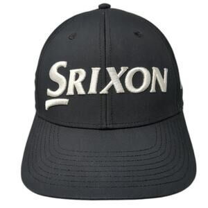 Srixon Cleveland Golf Slideback Baseball Cap Black One Size Adjustable 6 Panel